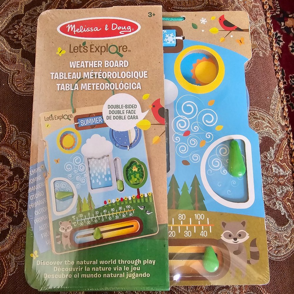NWT Melissa & Doug Weather Board, Ages 3+